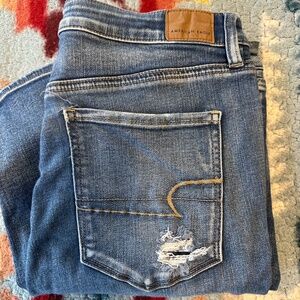 American Eagle Jeggings + Holes